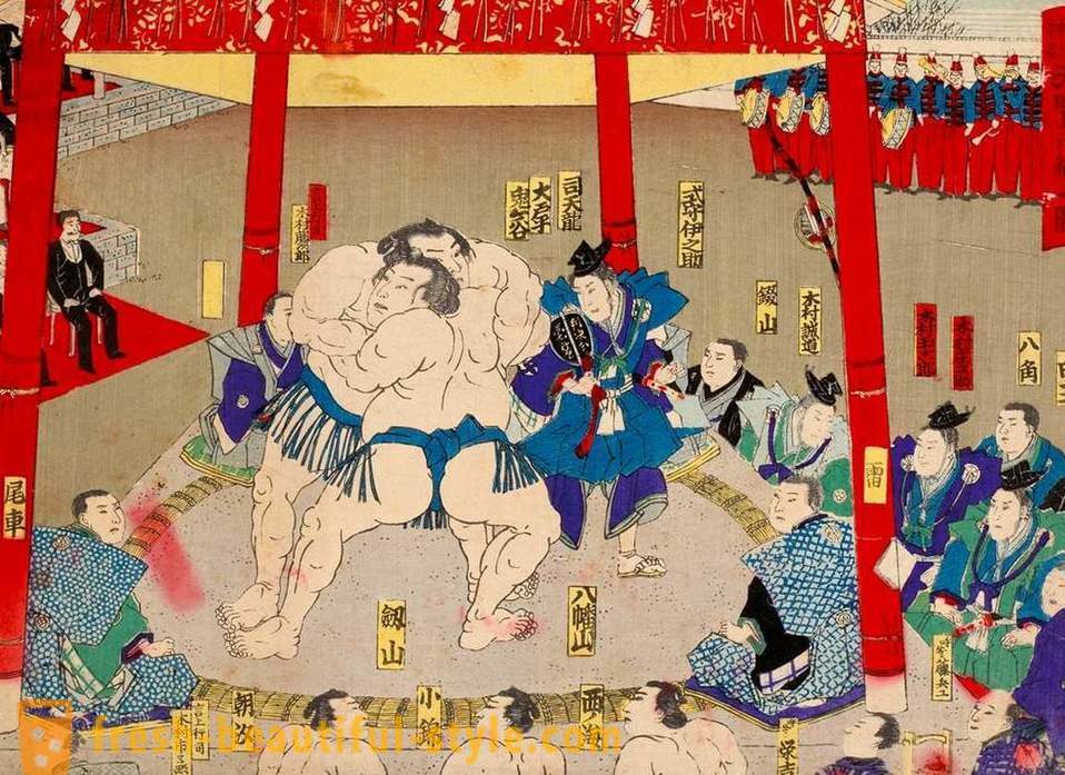 Sumo Wrestling: historie, regler, teknikker og er udstyret med den mest interessante fakta