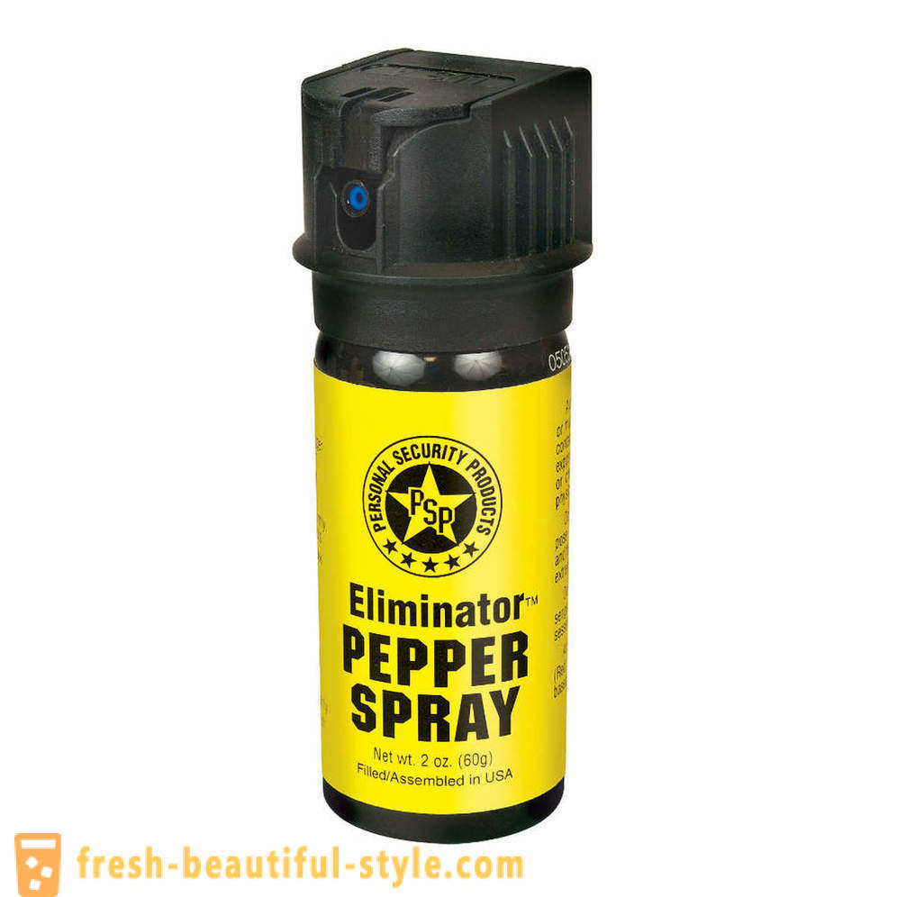 Gas spray til selvforsvar: en gennemgang af de bedste modeller, tips om valg, instruktion, ansvarlighed