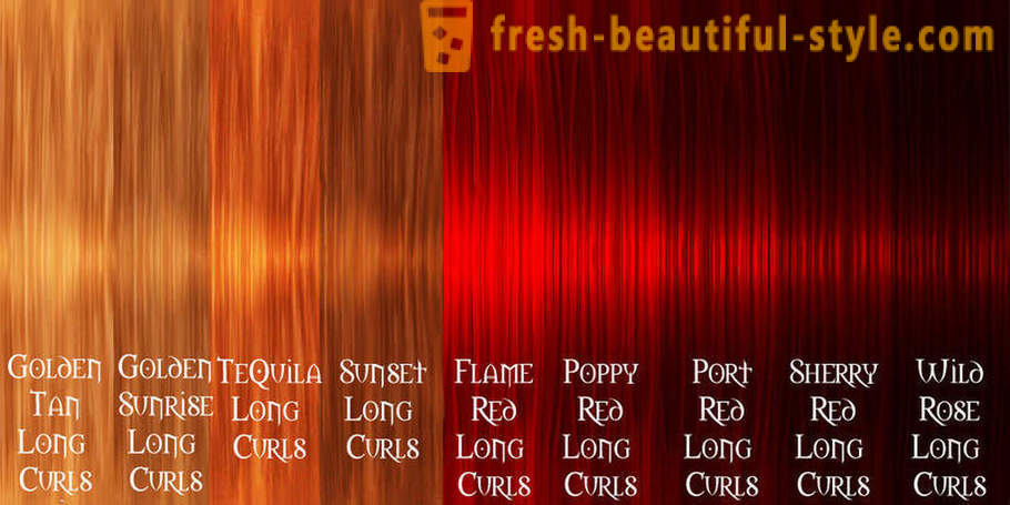 Ginger hår farve: en oversigt, funktioner, producenter og anmeldelser