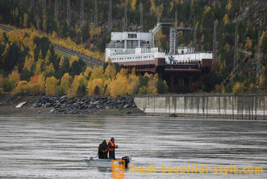 Krasnoyarsk reservoir - beskyttede steder i Sibirien