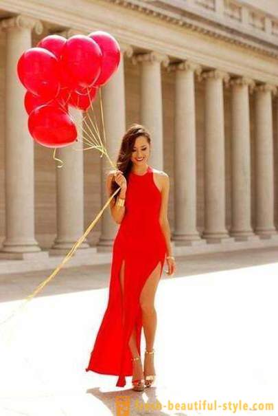 Sort kjole med røde: stilarter, hvad de skal bære