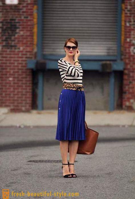 Hvad skal bære med en nederdel plisseret: anbefalinger stylister