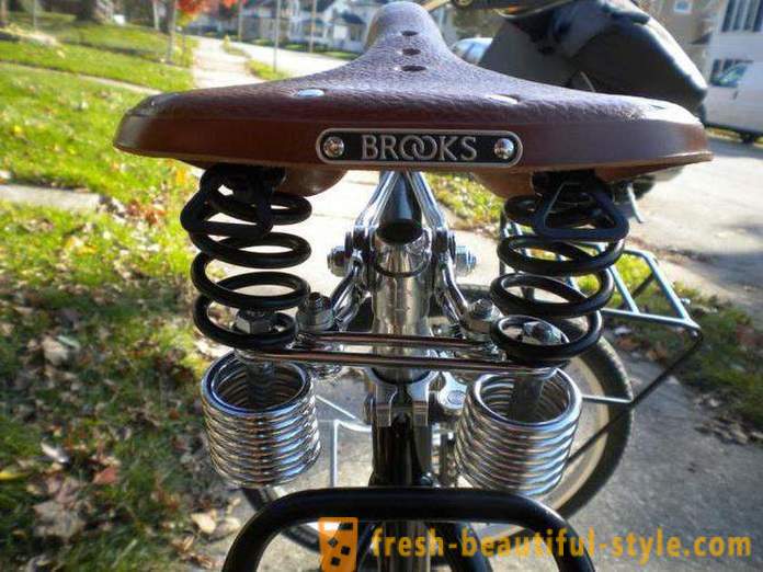 Cykel sadel Brooks: oversigt, funktioner og fordele