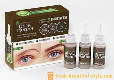 Henna til øjenbryn Brow Henna: anmeldelser, instruktioner