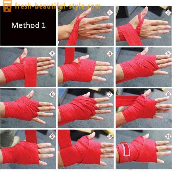 Hvordan man korrekt forbandt hænder håndled wraps