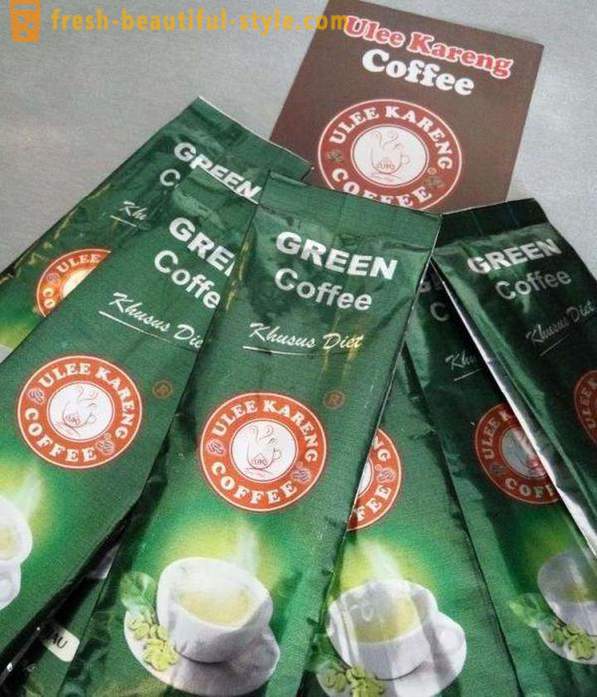 Grøn Slankende Kaffe: anmeldelser, fordele og ulemper, instruktion