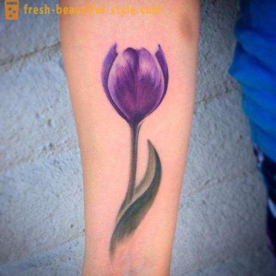 Flower tatovering på håndleddet for piger. værdi