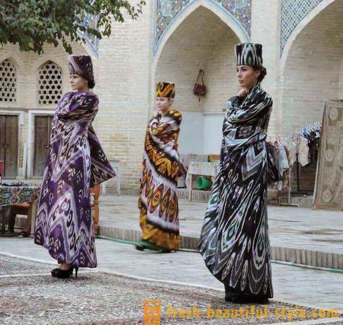 Usbekiske kjoler: særlige kendetegn