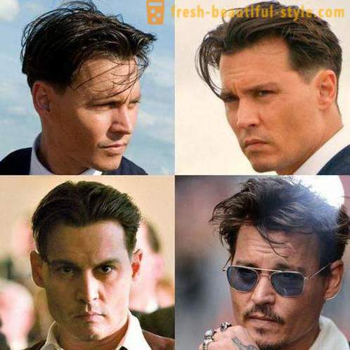 Udviklingen af ​​frisurer: Johnny Depp