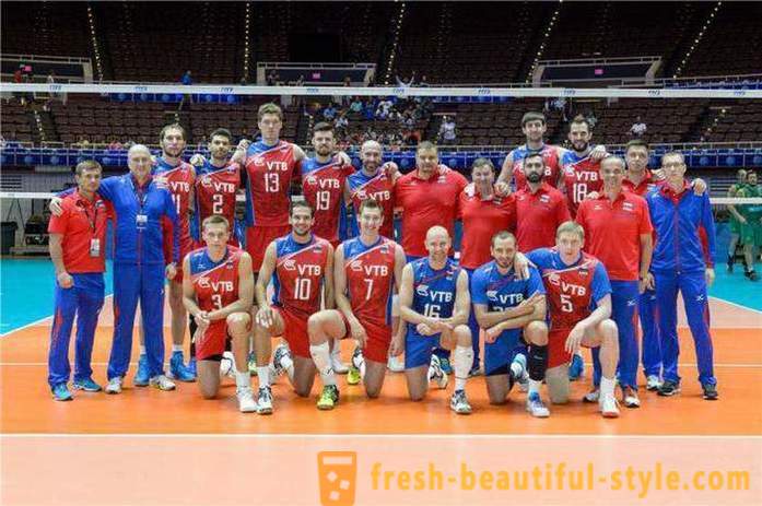 Russisk volleyball hold: sammensætning, journaler og resultater