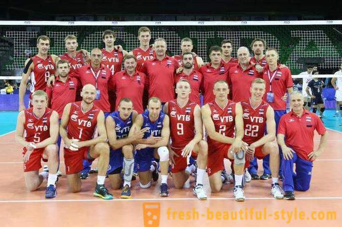 Russisk volleyball hold: sammensætning, journaler og resultater