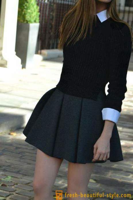 Skole nederdele for teenagere: modeller, stilarter. Skole mode for teenagere