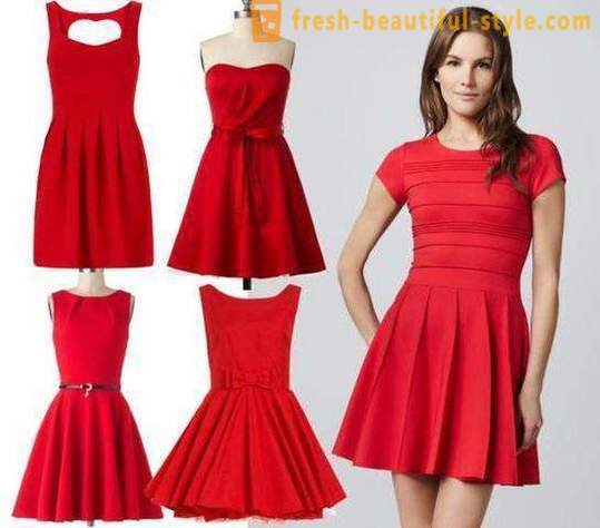 Rød cocktail kjole: hvordan man vælger og hvad de skal bære