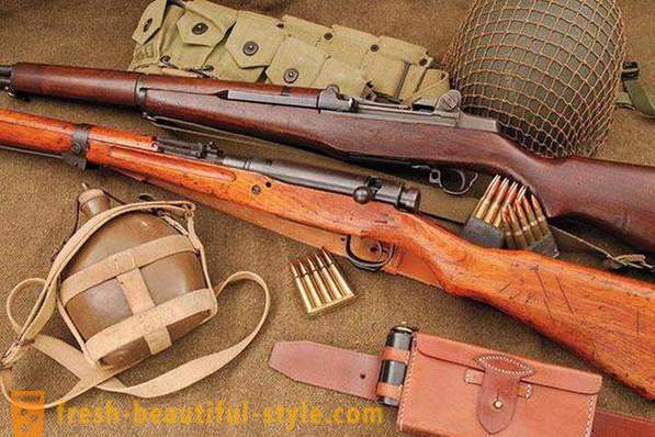 Amerikanske våben fra Anden Verdenskrig og moderne. Amerikanske rifler og pistoler