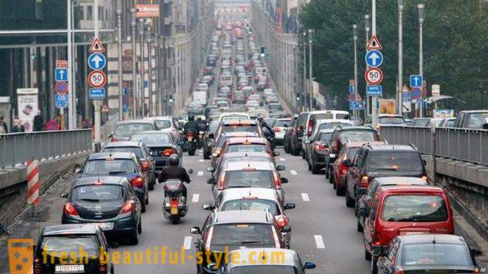 Udenlandsk by med de største trafikpropper