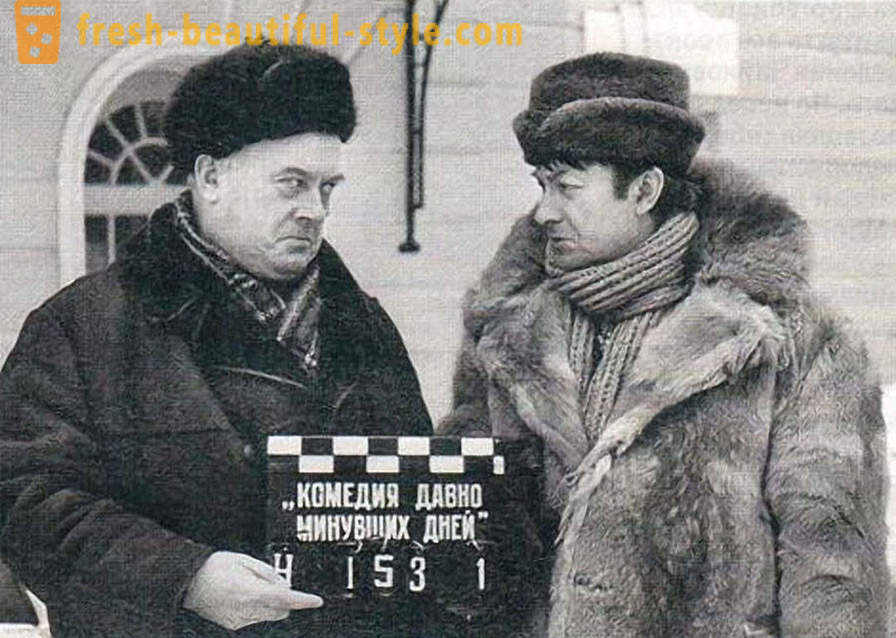 Detalje af den berømte trio af helte sovjetiske komedier