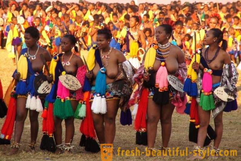 Paraden af ​​jomfruer i Swaziland i 2017