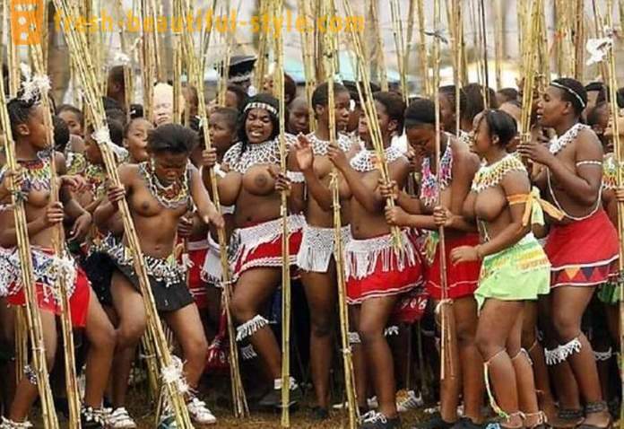 Paraden af ​​jomfruer i Swaziland i 2017