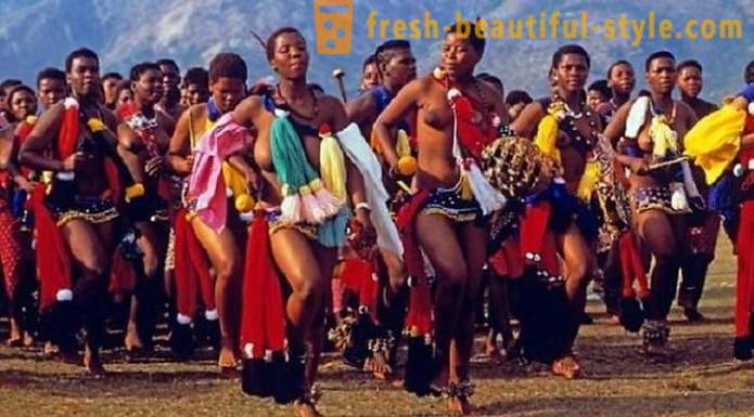 Ferie sukkerrør og jomfruer parade i Swaziland