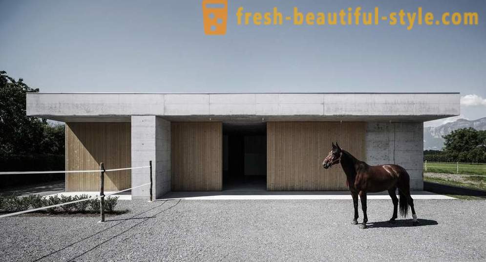 Design af den veterinære klinik for heste i Østrig