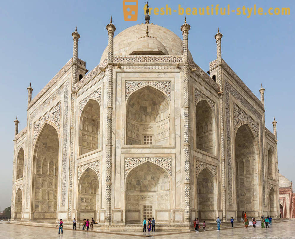 En kort stop i Indien. Utrolig Taj Mahal