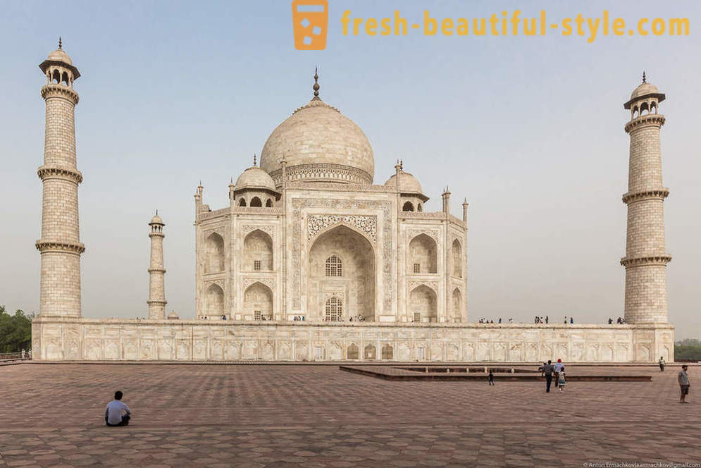 En kort stop i Indien. Utrolig Taj Mahal