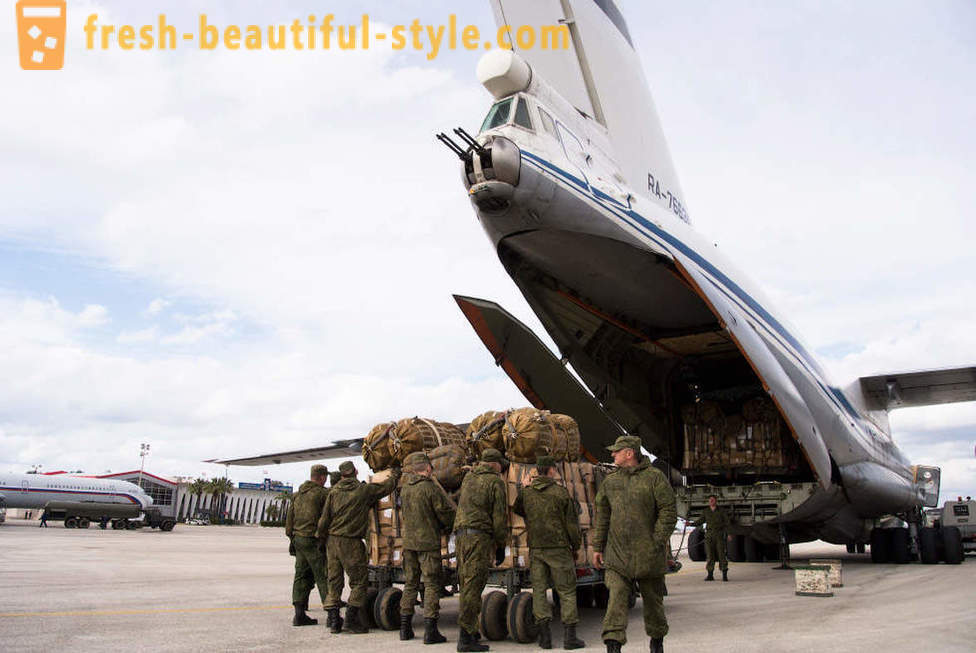 Russisk Air Force Aviation Base i Syrien