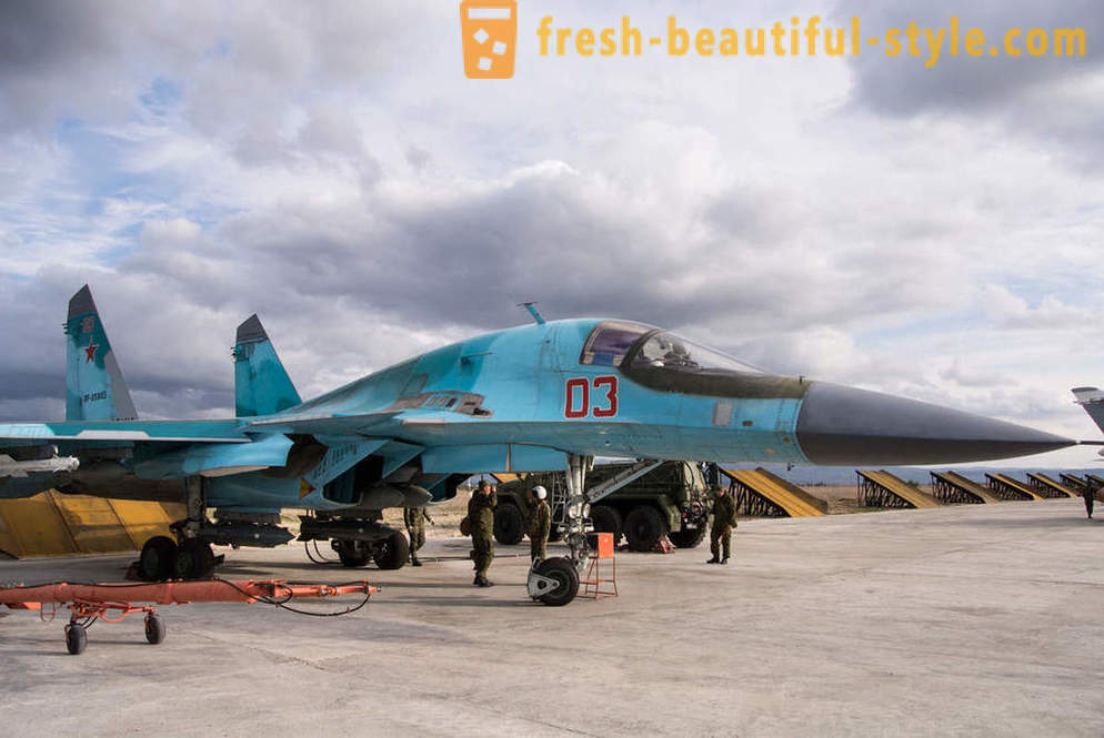 Russisk Air Force Aviation Base i Syrien