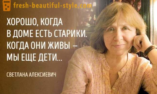 15 piercing citerer Nobelpristageren Svetlana Aleksievich