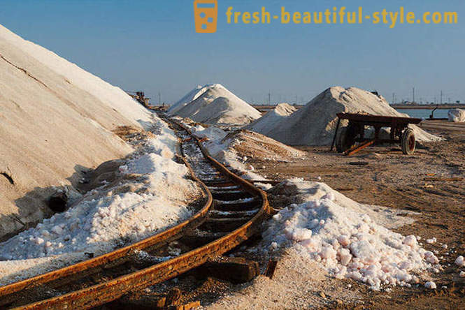 Udvinding af salt, der bor i Krim