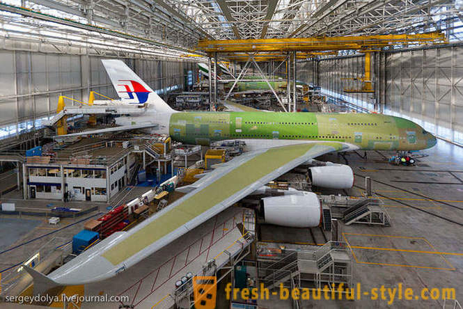 Hvordan til at bygge A380, og hvordan de ser inde