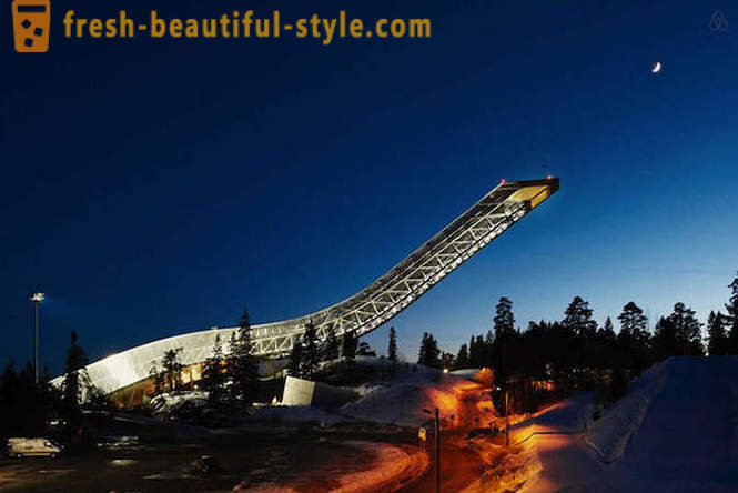 Fantastisk penthouse på skihopbakke