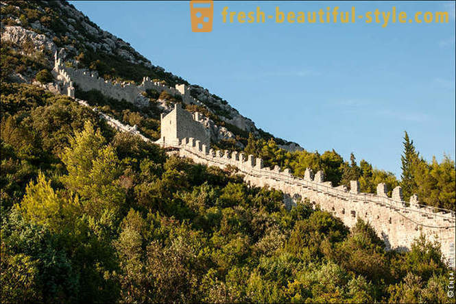 Gå på Mur i Kina kroatiske halvø