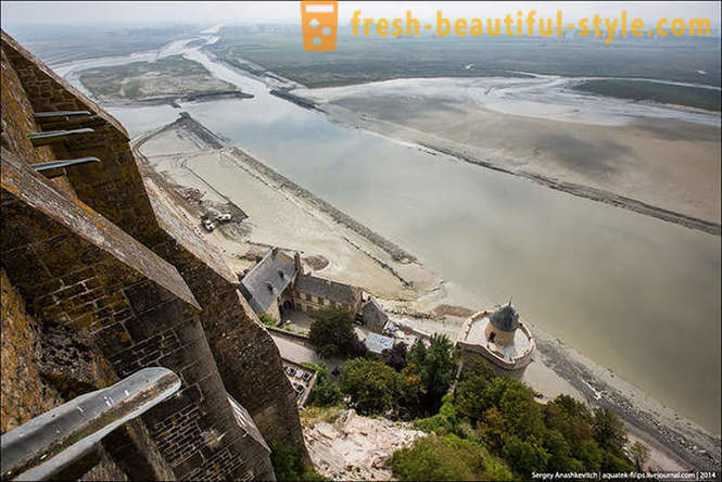 Udflugt til øen-fæstning af Normandiet blandt kviksand