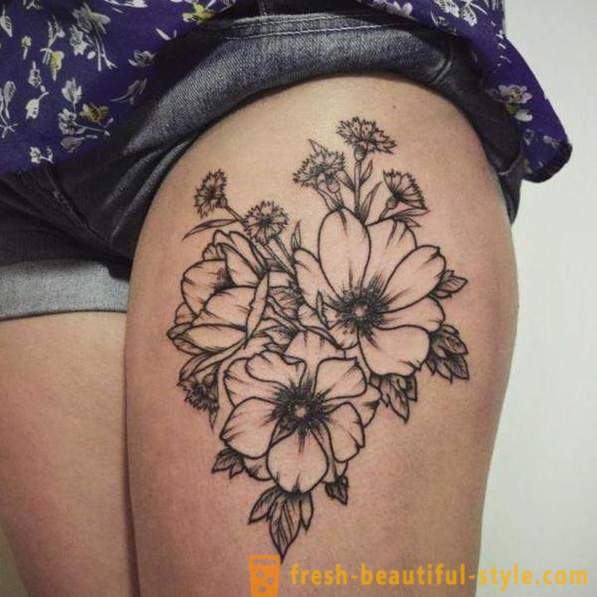 Flower tatovering - den oprindelige måde at udtrykke