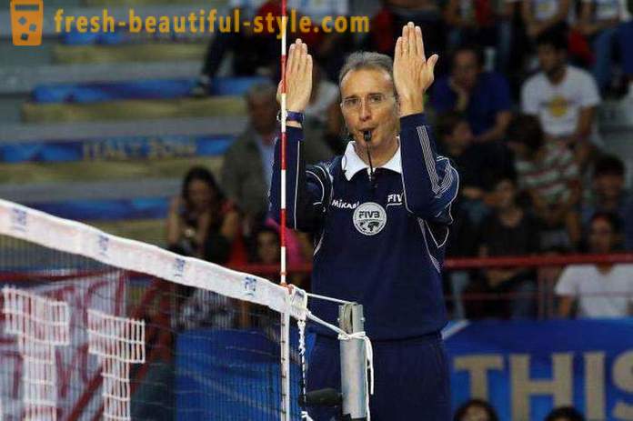 Grundlæggende gestus af dommere i volleyball