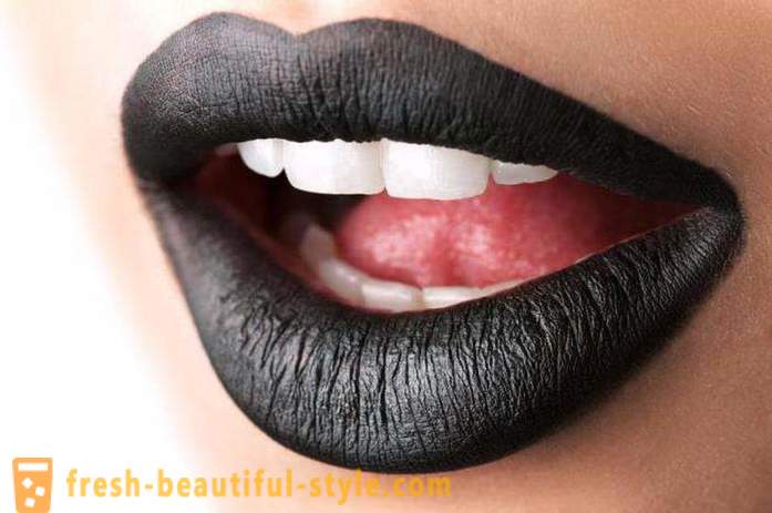 Sort læbestift - en moderne skønhed-tendens for fashionistas
