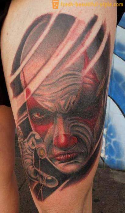 Joker Tattoo: symboler og fotos