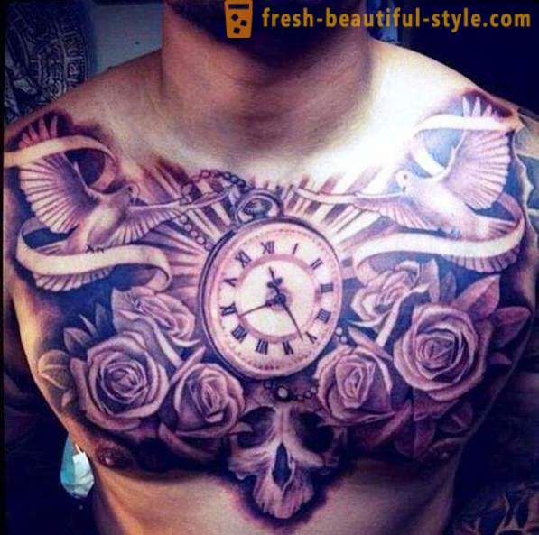 Mænds tatovering på hans bryst, og deres funktioner