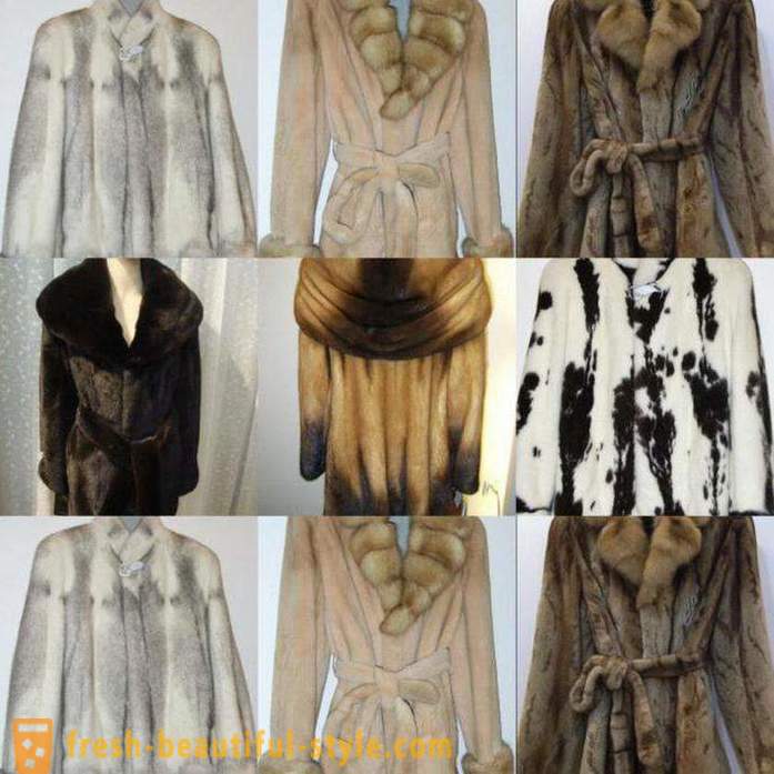 Fashionable frakke mink stykker