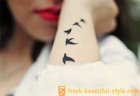 Genre Minimalisme: tatovering i denne stil