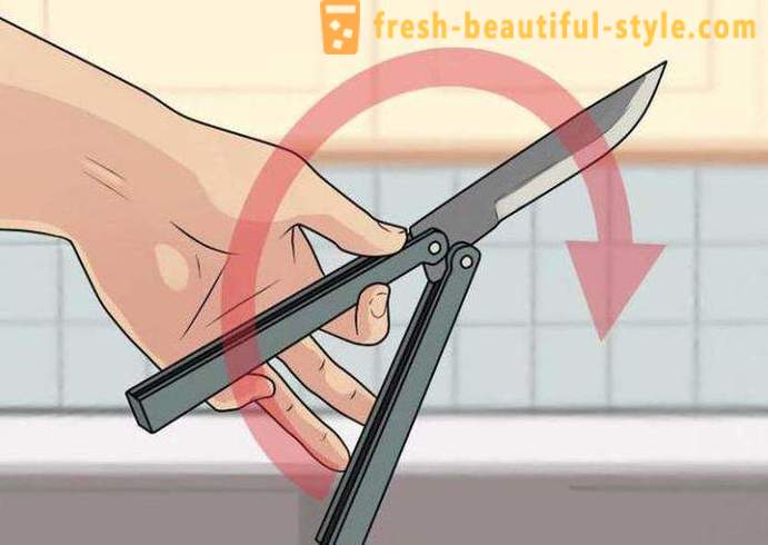 Sådan vride kniven sommerfugl: tips og tricks