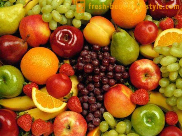 Hvilke frugter kan spises med vægttab: en liste over produkter