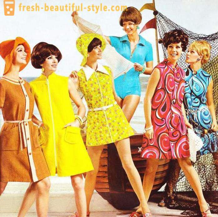i stil 60'erne. klæde modellen
