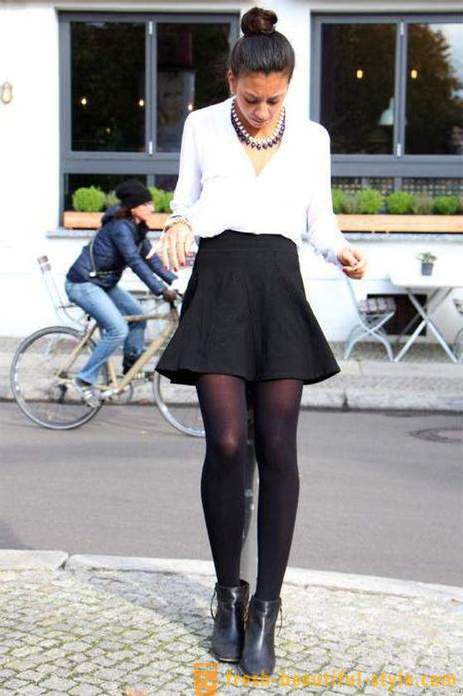 Sort nederdel er tilbage på mode. Style nederdel. Fra hvad de skal bære?