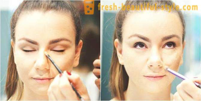 Hvordan man kan reducere næsen med makeup? reducere Visuelt næsen