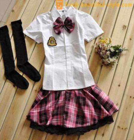 Japanske skoleuniform som en modetendens