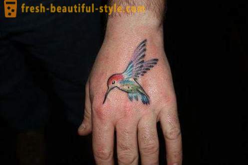 Hummingbird tatovering - et symbol på vitalitet og energi