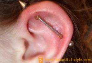 Punktur af brusk i øret: behandling, virkningerne af
