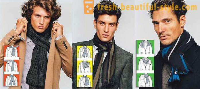 Hvordan man binder et tørklæde mand: foto og diagram. Hvordan til at binde et tørklæde smuk mand?